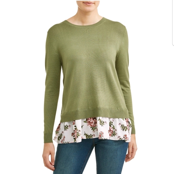 Women's Two-fer sweater - Picture 3 of 3